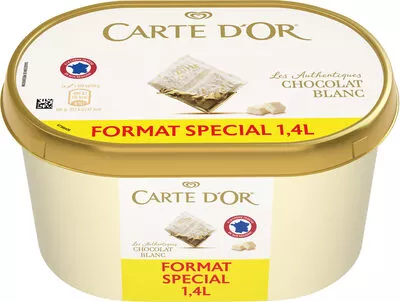 Carte D'or Les Authentiques Glace Chocolat Blanc 1.4l Carte d'Or 700 g, code 8714100616307