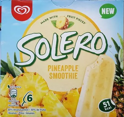 Solero pineapple smoothie Ola 330ml, code 8714100693520