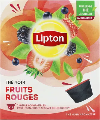 Lipton Thé Noir Fruits Rouges 12 Capsules Lipton, Néstlé 33 g, code 8714100774908