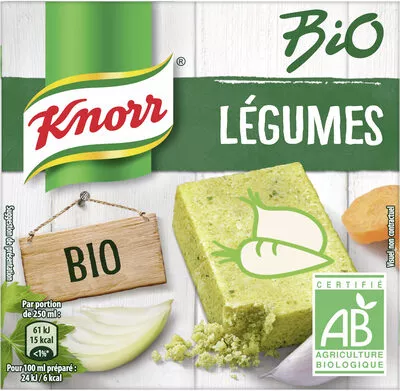 Knorr Bouillon Bio Saveur Légumes 6 Cubes Knorr 60 g, code 8714100880128
