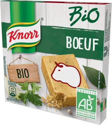 Knorr Bio Bouillon Cubes Saveur Boeuf 6 Cubes 60g Knorr 60 g, code 8714100880135