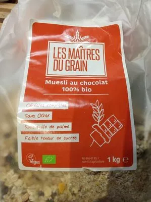 Muesli au chocolat 100% bio Les Maîtres du Grain 1 kg, code 8714266000293