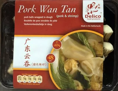Pork Wan Tan Delico 624g, code 8715148000134