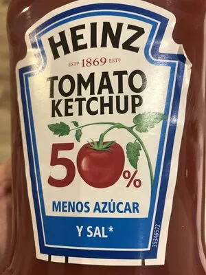 Tomato ketchup 50% menos azúcar Heinz 500 mL, code 8715700423852