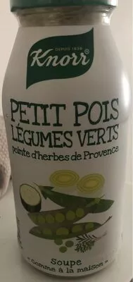 Knorr Soupe Bouteille Petits Pois et Légumes Verts Knorr 450 ml, code 8717163793619