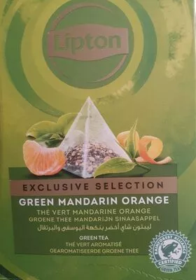Lipton Exclusive Selection Thé vert Mandarine Orange 25 sachets pyramides Lipton 45 g, code 8717163858981