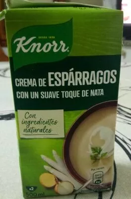 Crema de espárragos con suave toque de nata envase 500 ml Knorr , code 8717163889176
