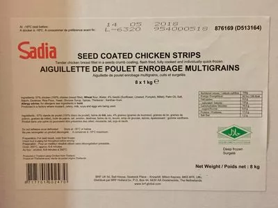 Aiguillette de Poulet Enrobage Multigrains Sadia 8 kg (8 * 1 kg e), code 8717701002470