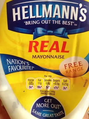 Real Mayonnaise (Free Range) Hellmann's, Unilever 750 ml / 705 g e, code 8718114724485