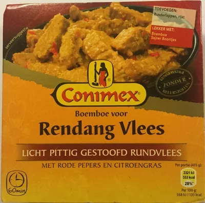 Boemboe voor Rendang vlees Conimex, Unilever 95 g, code 8718114774251