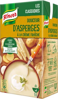 Knorr Les Classiques Soupe Liquide Asperges à la Crème Fraîche 1l Knorr 1000 ml, code 8718114851846