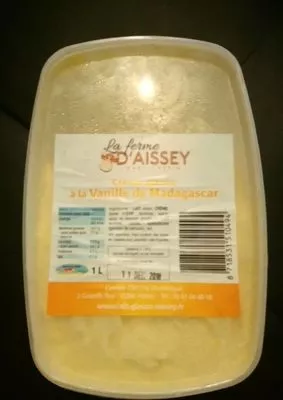 Crème glacée à la vanille de Madagascar La Ferme d'Aissay, Glace de la Ferme 1 l, code 8718531510494
