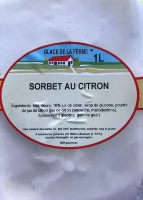 Sorbet au citron Glace de la Ferme , code 8718531510586