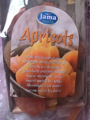 Abricots secs dénoyautés Jama Fruits 200 g, code 8718734820413