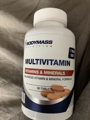 Multivitamin Bodymass 67g, code 8718836395802