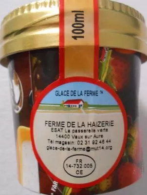 Glace au caramel d'Isigny au beurre salé avec petite cuillère Glace de la ferme 100 ml, code 8719638270670