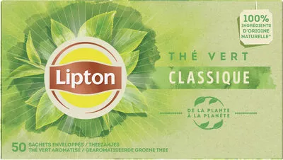 Lipton Thé Vert Classique Goût Léger & Subtil 50 Sachets Lipton, Unilever 65 g, code 8722700129523