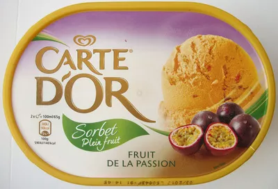Sorbet fruit de la passion Carte d'Or, Unilever 650 g (1000 ml), code 8722700219392