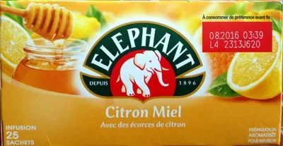 Citron Miel avec des écorces de citron Eléphant, Unilever 50 g, code 8722700269083