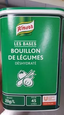 Bouillon de légumes déshydraté Knorr,  Unilever Food Solutions , code 8722700486855