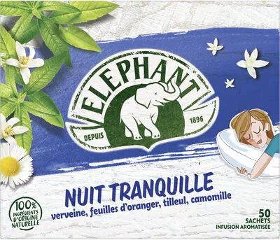 Elephant Infusion Nuit Tranquille 50 Sachets Elephant, Unilever 76 g, code 8722700625988