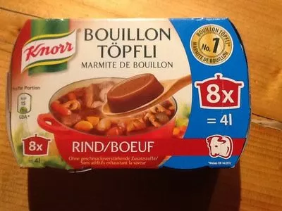 Bouillon Töpfli Knorr, Unilever 8, code 8722700769316