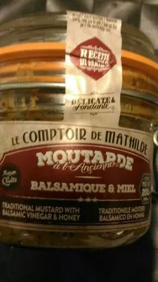 Moutarde à l'ancienne balsamique et miel Le Comptoir De MATHILDE , code 8850487059105