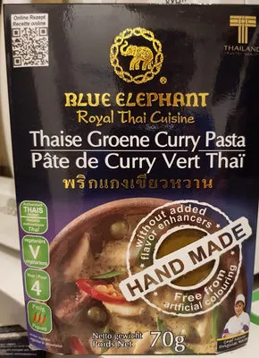 Thai Premium Paste Green Curry BLUE ELEPHANT 70g, code 8854404000621