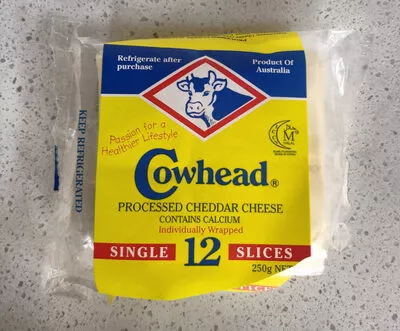 Processed Cheddar Cheese Cowhead 250 g, code 8888440000017