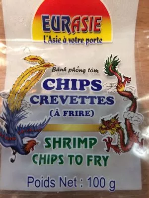 Chips crevettes à frire Eurasie 100g, code 8936046153825