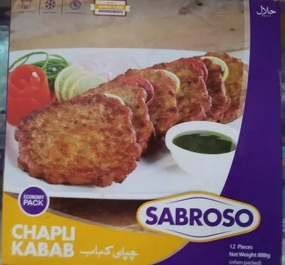 Chapli Kabab Sabroso, Sabirs 888g, 12 Pieces, code 8964001541202