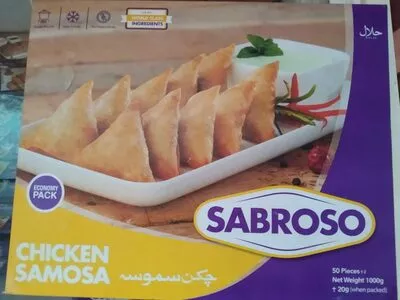 Chicken Samosa Sabroso, Sabirs 1000g, 50 Pieces, code 8964001541264