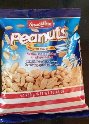 Peanuts ROASTER AND SALTED Snackline 750g, code 9002859070907