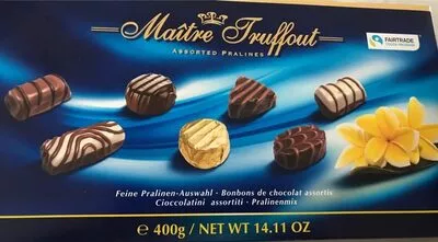 assortiment de bonbon au chocolat Maitre Truffout 400 g, code 9002859075360