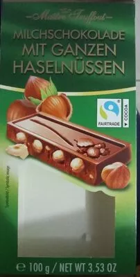 Milk chocolate with whole hazelnuts, milk chocolate  , code 9002859084935