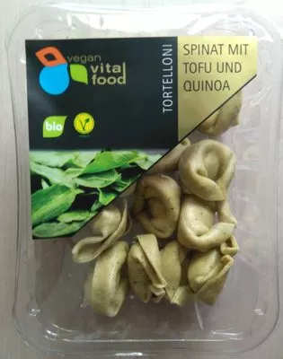 Tortelloni Spinat mit Tofu und Quinoa vegan vital food 250 g, code 9009890010015