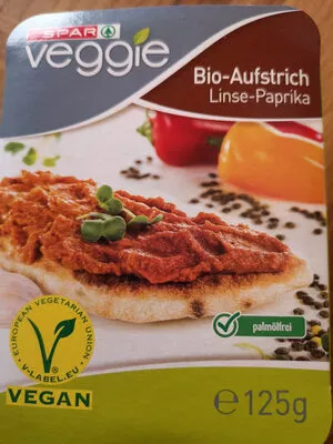Bio Aufstrich Linse Paprika Spar veggie,  Spar , code 9100000153650