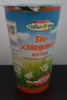 Bio-Schlagobers 36% Fett Spar, Spar Naturpur 250 ml, code 9100000801094