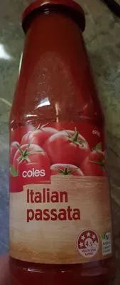 Italian passata Coles 690g, code 9300601301119