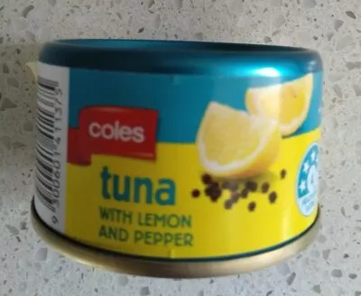 Coles Tuna with Lemon and Pepper Coles 95g, code 9300601411375