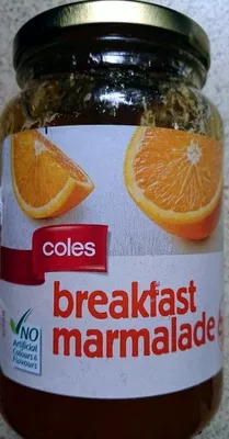 Breakfast Marmalade Coles 500g, code 9300601773428