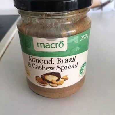 Almond, Brazil & Cashew Spread Macro , code 9300633209643