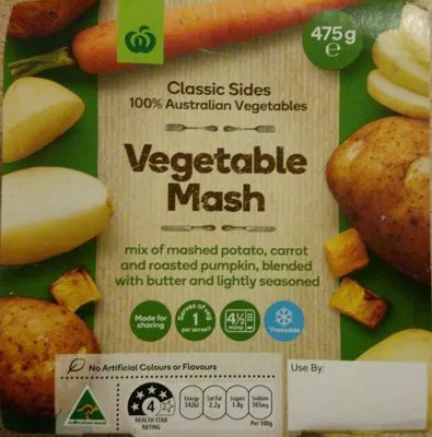 Vegetable mash Woolworths 475 g, code 9300633716899