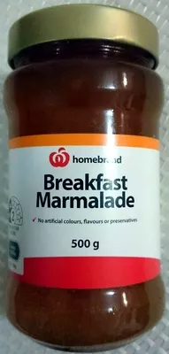 Breakfast Marmalade Home Brand, Woolworths 500g, code 9300633988432