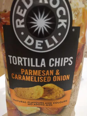 Tortilla Chips (Parmesan & Caramelised Onion) Red Rock Deli 165, code 9310015246319