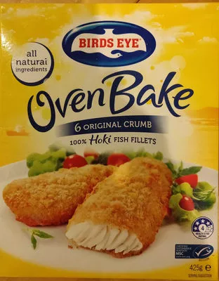 OvenBake 6 Original Crumb Wild Caught Fish Fillets Birds Eye 425 g, code 9310081414704