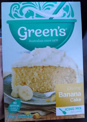 Devine Banana Cake Green's 430g, code 9310273222841