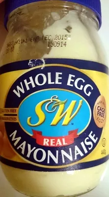 Whole Egg Real Mayonnaise S&W 440 g, code 9310560014883