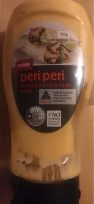 Peri peri flavojred mayonnaise Coles , code 9310645216409