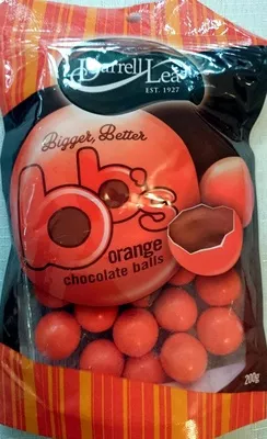 BBs Orange Chocolate Balls Darrell Lea 200g, code 9310881980140
